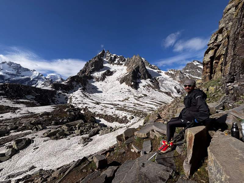 Image from: From 4 days to 5 hours: Shashwat Rao sets astounding all-time mountain record over legendary Hamta Pass in Himachal