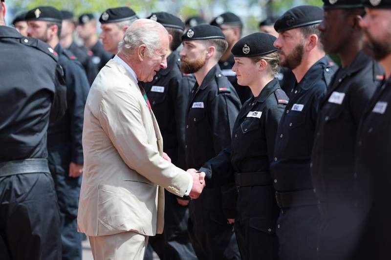 Image from: King rides in armoured Rolls-Royce just hours after Harry's public Palace feud