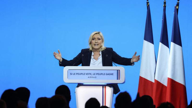 Image from: In pictures: Marine Le Pen’s political rise and frustrated presidential ambitions