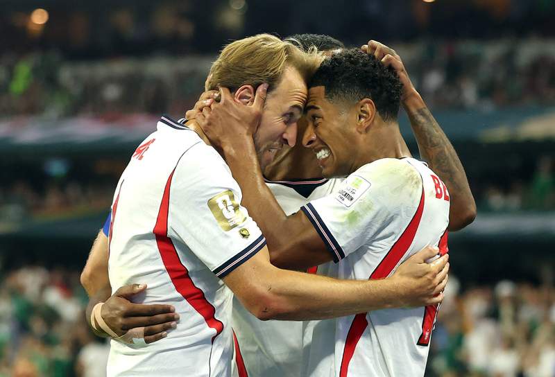 Image from: Everything Harry Kane tried to say during hilarious post-Mexico win interview