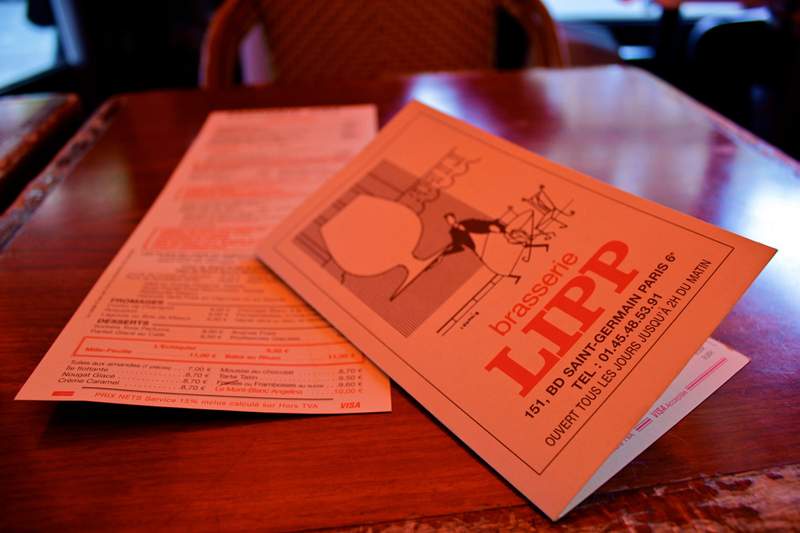 Image from: In Paris, this restaurant where Kate Moss is a regular has been around since 1880 (and the table at the back remains the most coveted)