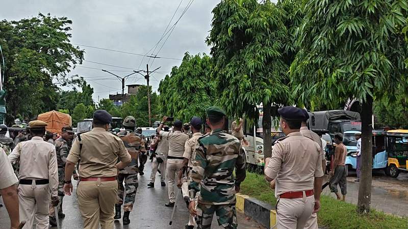 Image from: Tripura: Power outage crisis sparks massive protest in Teliamura, NH blocked