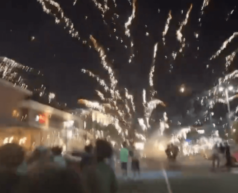 Image from: Chaos erupts on California beach as 400 arrested during 'TikTok takeover'
