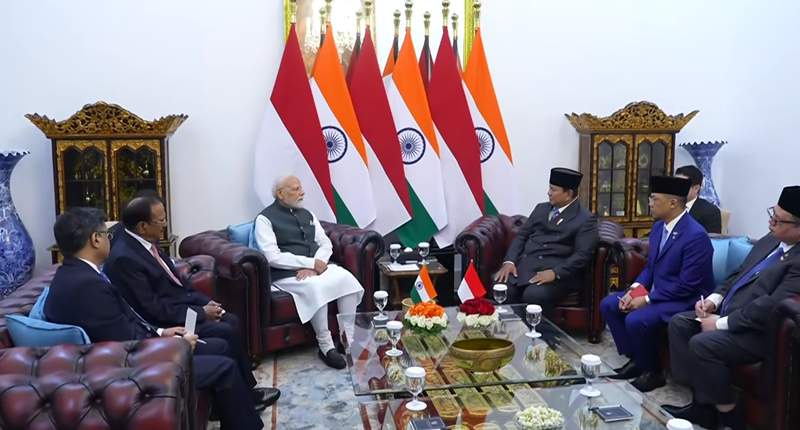 Image from: PM Modi holds bilateral meeting with Indonesian President Subianto