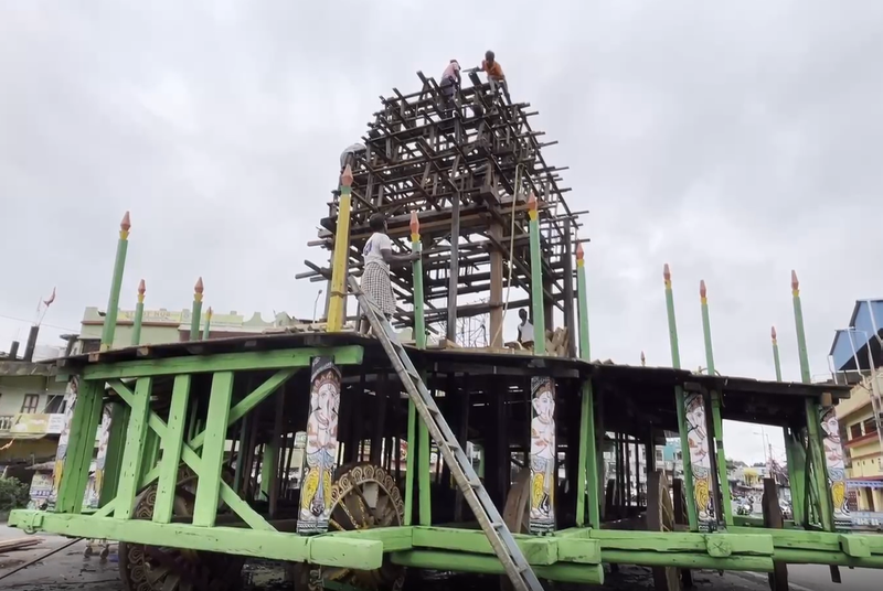 Image from: Chariot work enters final phase for Odisha's second-largest Rath Yatra in Baripada