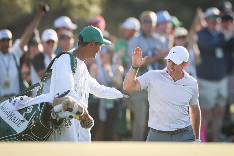 Image from: Rory McIlroy reveals his game plan for the weekend after building a six-stroke lead at The Masters