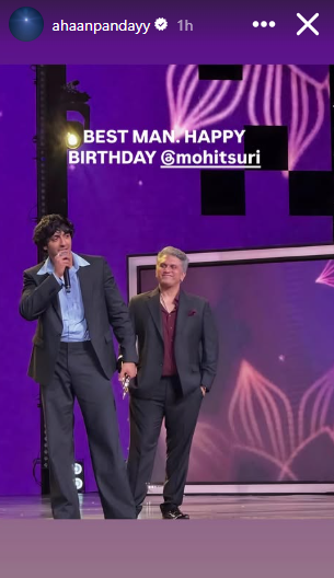 Image from: Ahaan Panday sends warm birthday wishes to his "best man" Mohit Suri