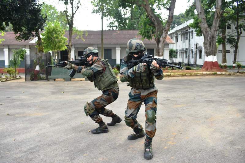 Image from: Assam Rifles conducts multi-agency training exercise at airport in Agartala