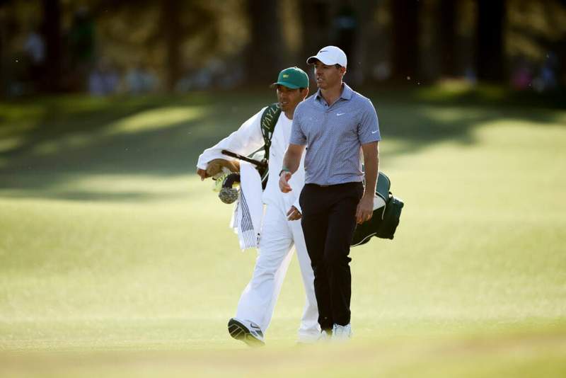 Image from: What Rory McIlroy’s caddie is predicted to be doing ahead of the final round of The Masters after his lead slips