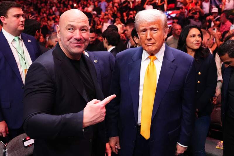 Image from: UFC 327 crowd reaction to Donald Trump goes viral when compared to 2025 moment