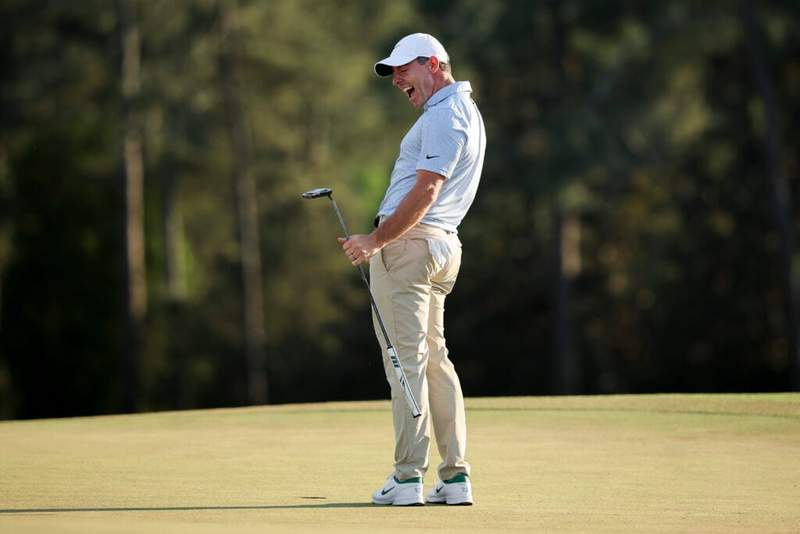 Image from: Sir Nick Faldo’s immediate reaction after Rory McIlroy wins The Masters for a second time