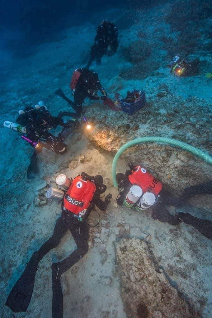 Image from: In The Greek Islands, Divers Have Discovered More Than 50 Remarkably Preserved Artifacts from a Shipwreck Beneath the Seafloor
