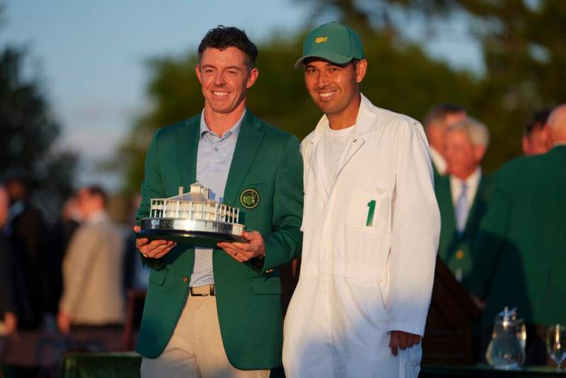 Image from: Rory McIlroy posts his first message on social media since winning The Masters as Tommy Fleetwood also reacts