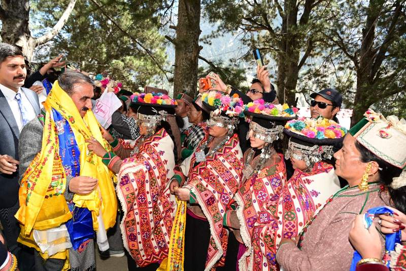 Image from: Himachal CM announces Rs 1,500 for Kinnaur women, Geothermal heating for Peo on statehood day