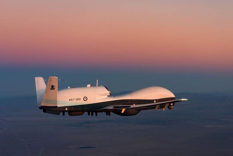 Image from: US confirms loss of $240 million MQ-4C Triton surveillance drone in Persian Gulf crash