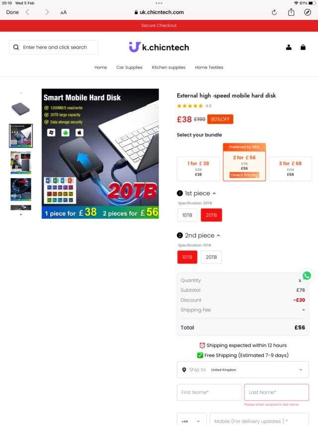 Image from: A Dad Bought a 20TB Hard Drive. It Died on Day One. His Son Cracked It Open and Found a Scam Built on Wheel Weights