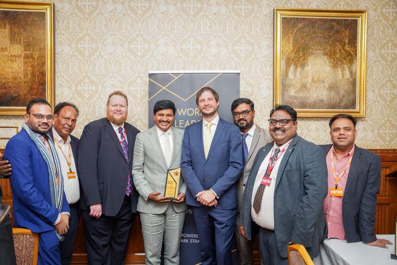 Image from: Former MP Santosh Kumar honoured as "Global Green Icon" at London Climate Conclave