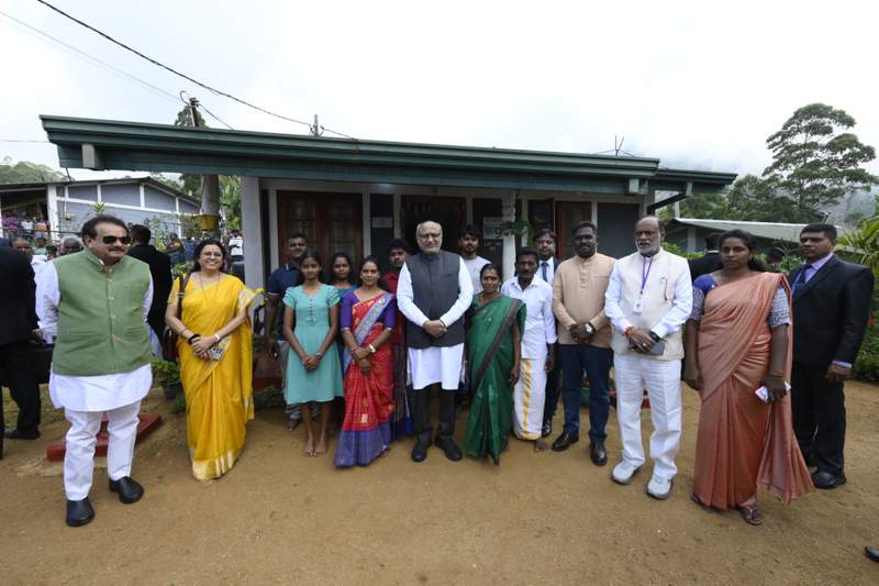 Image from: Vice President CP Radhakrishnan visits Nuwara Eliya to meet beneficiaries of Indian Housing Project