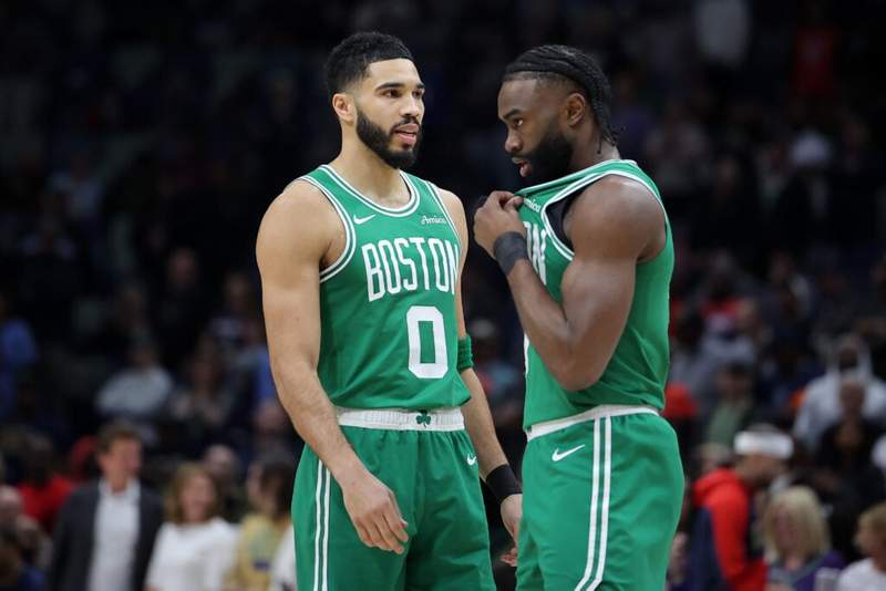 Image from: Jayson Tatum and Jaylen Brown achieve milestone only shared with NBA’s greatest duos