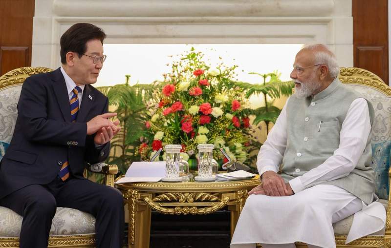 Image from: PM Modi welcomes South Korea President Lee, highlights shared Indo-Pacific vision, trade push