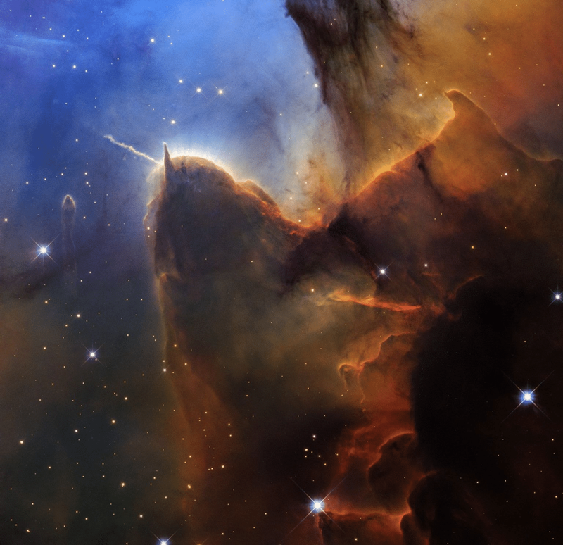Image from: NASA’s Hubble Reveals Stunning New View of Trifid Nebula’s Star-Birth Process