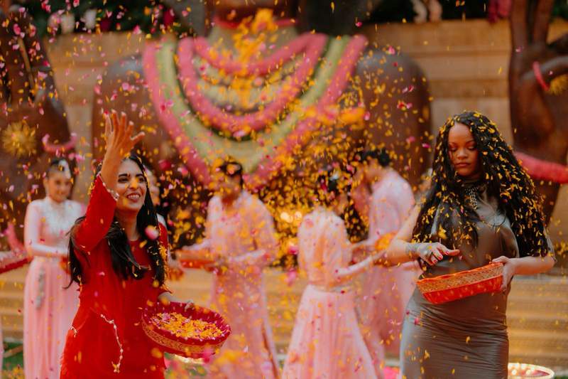 Image from: Inside Rihanna's intimate luncheon with the Ambanis in Mumbai