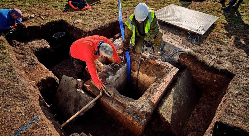 Image from: Archaeologists Uncover a Forgotten Nuclear Bunker Sealed Beneath a 900-Year-Old English Castle