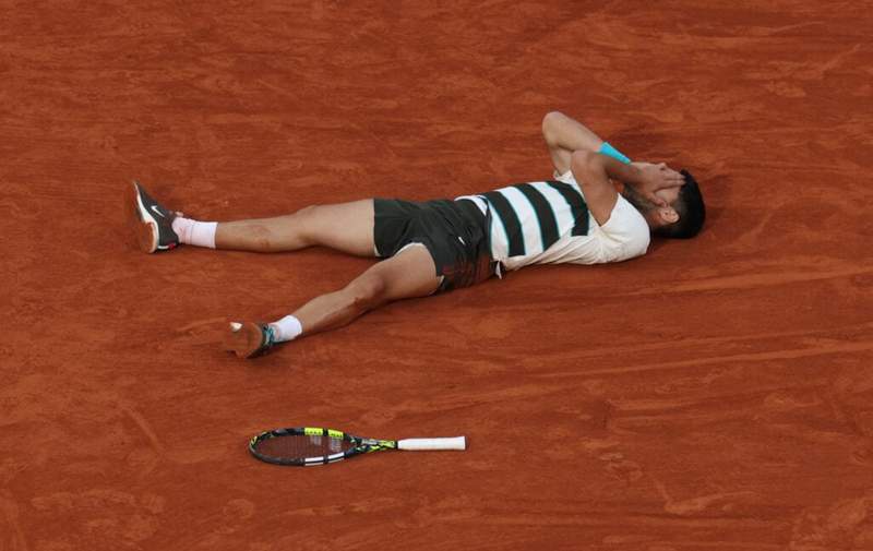 Image from: Carlos Alcaraz could be in doubt for Wimbledon following injury setback