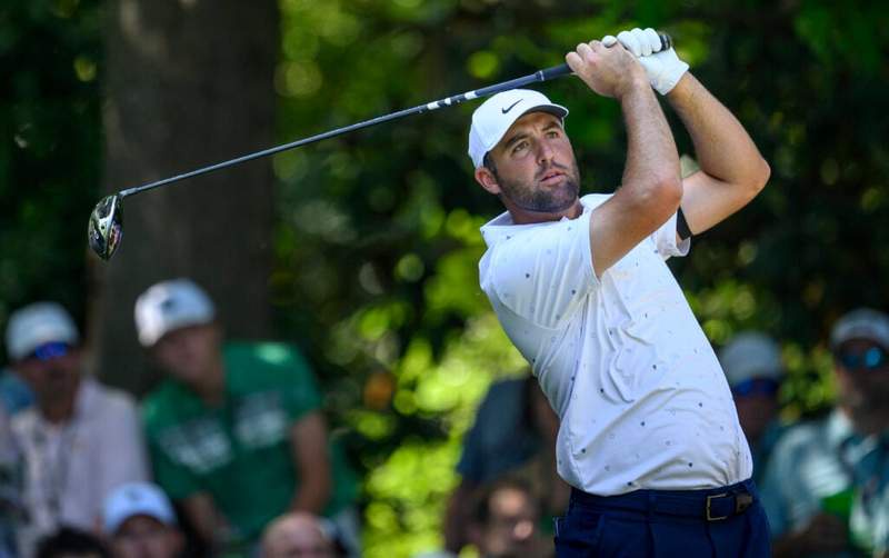 Image from: Adam Scott shares what he noticed about Scottie Scheffler in practice round at Augusta before The Masters
