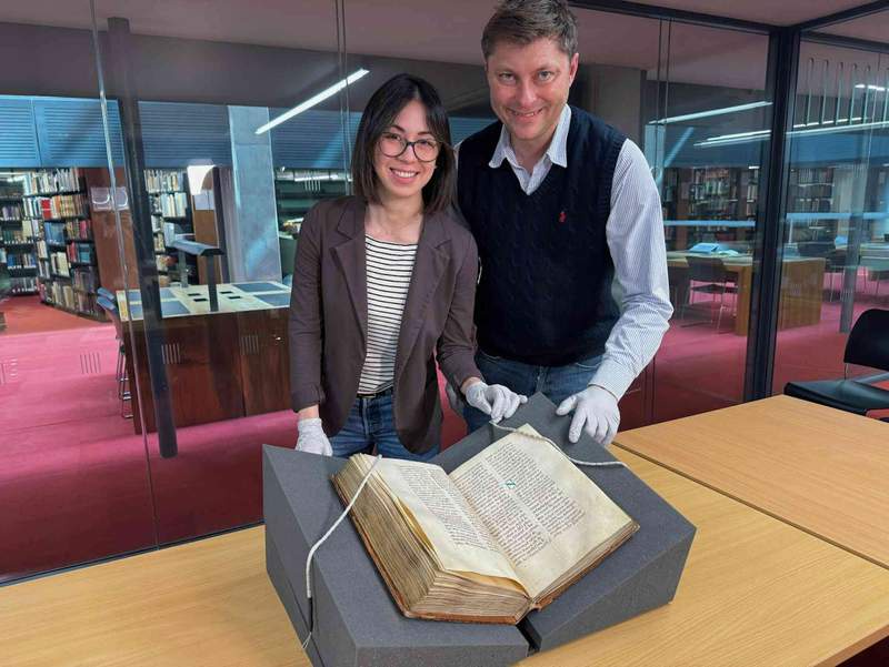 Image from: We found a lost copy of the earliest surviving English poem in a medieval manuscript in Rome