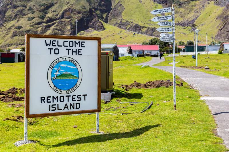 Image from: This volcanic island with just 200 inhabitants is the most isolated place on Earth