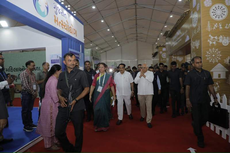 Image from: Gujarat CM Bhupendra Patel inaugurates Vibrant Gujarat Regional Exhibition in Surat