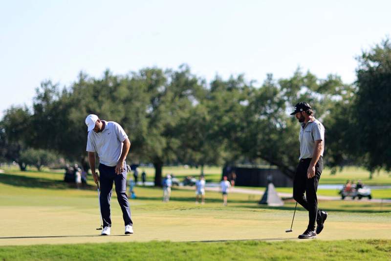 Image from: Scottie Scheffler’s response when asked if he can catch Cam Young and win the Cadillac Championship