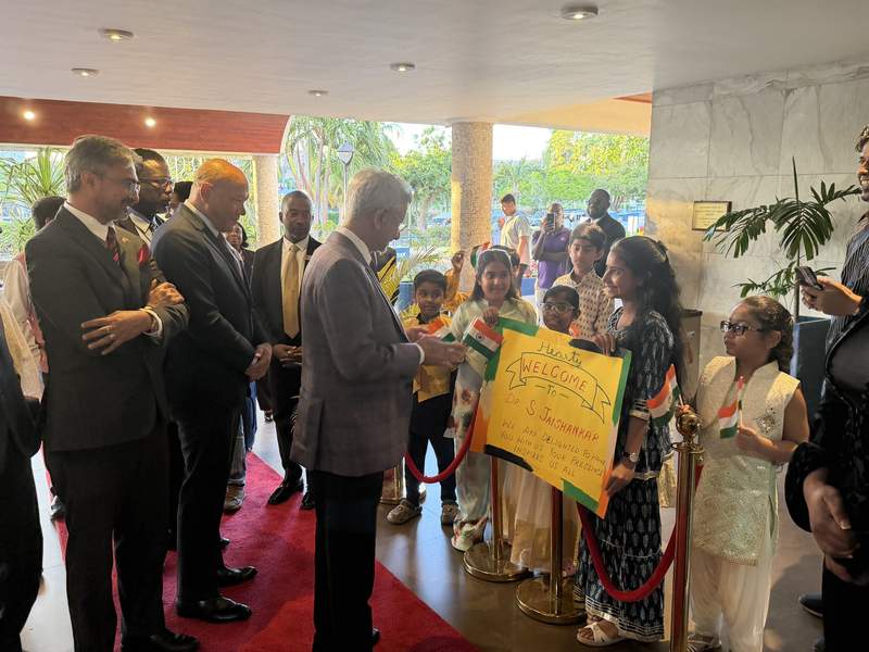 Image from: "Pleased to arrive in Kingston": EAM Jaishankar begins his first visit to Jamaica