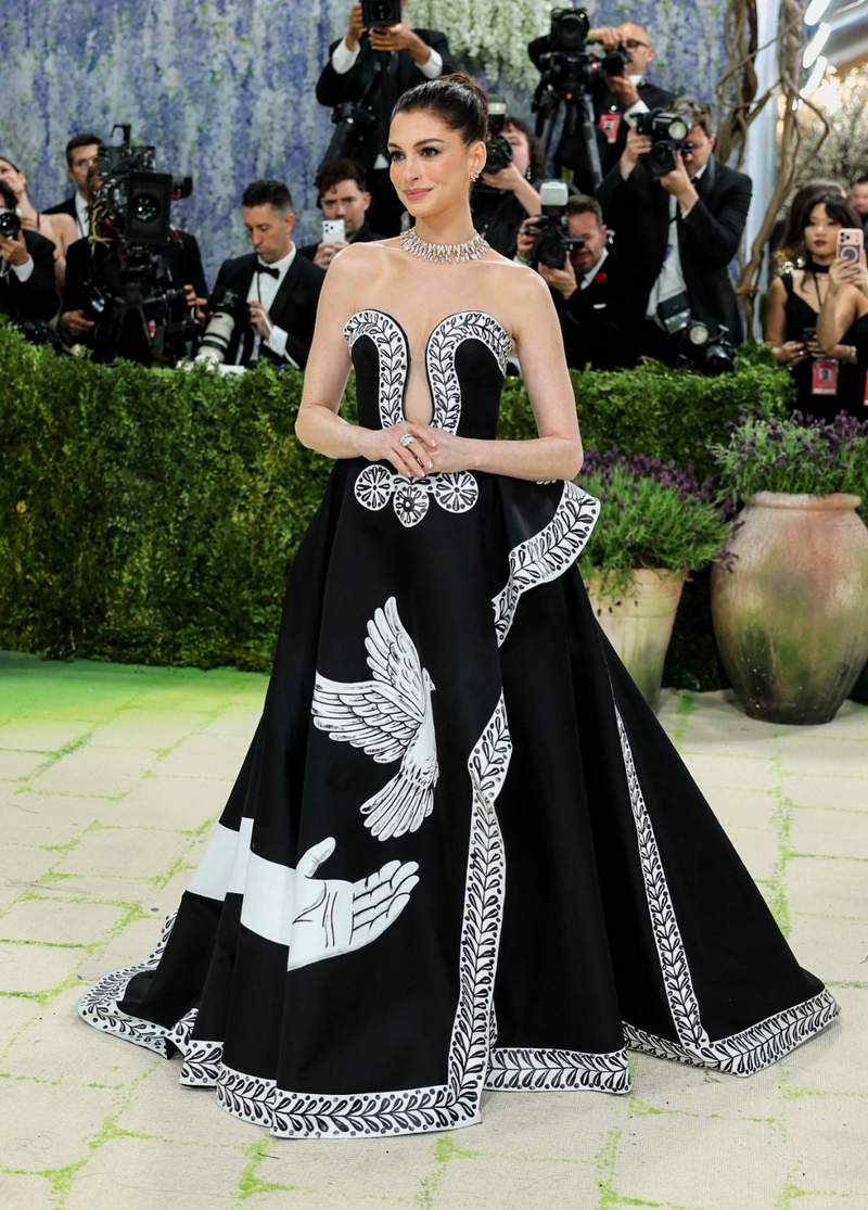 Image from: 'The Devil Wears Prada' stars Anne Hathaway, Emily Blunt, Stanley Tucci shine at Met Gala
