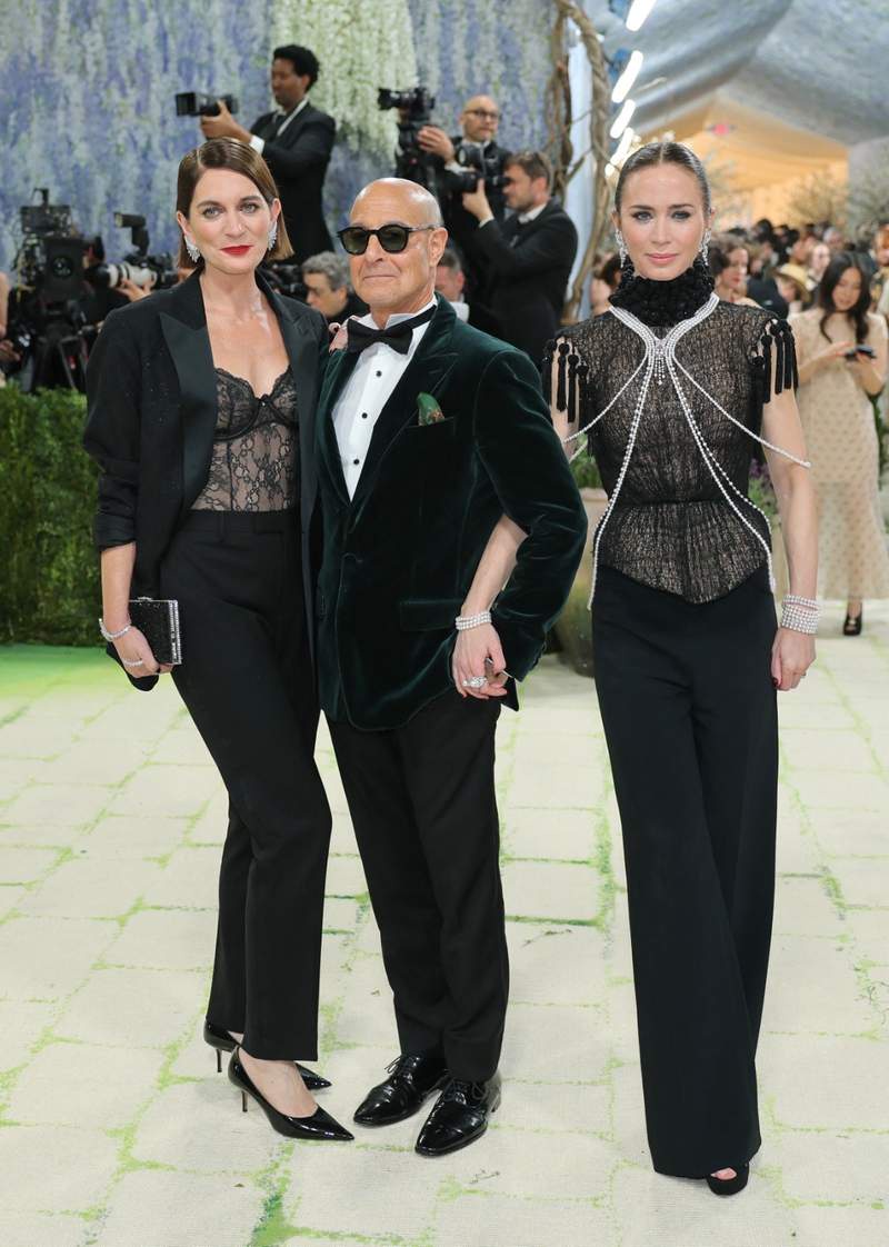 Image from: 'The Devil Wears Prada' stars Anne Hathaway, Emily Blunt, Stanley Tucci shine at Met Gala