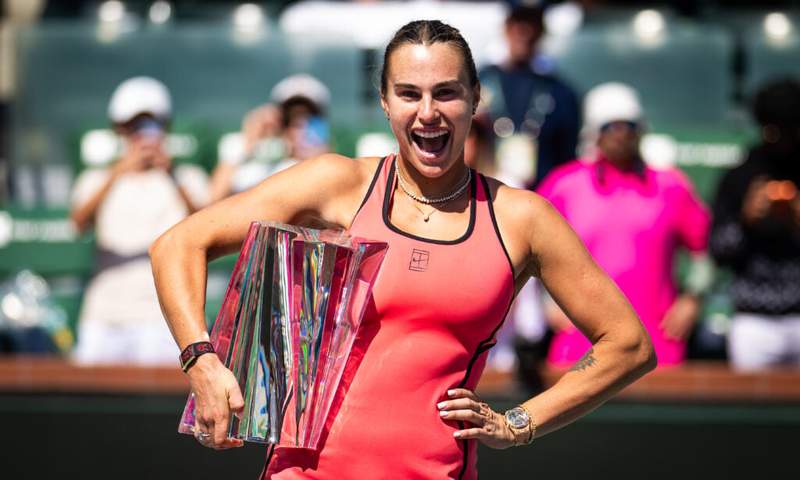 Image from: Aryna Sabalenka passes Martina Hingis with latest achievement on the WTA Tour
