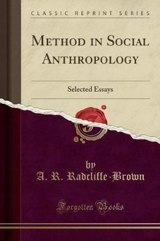 Image from: Alfred Radcliffe-Brown: Architect of social structures and the science of society