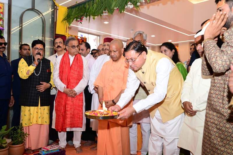 Image from: CM Yogi Adityanath visits ancestral village; joins CM Dhami for development push in Uttarakhand