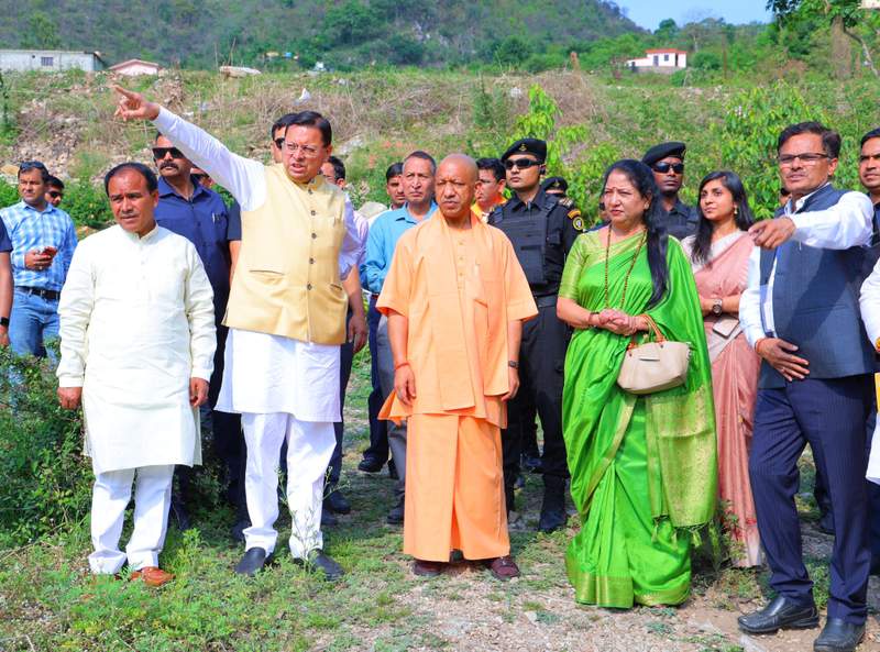 Image from: CM Yogi Adityanath visits ancestral village; joins CM Dhami for development push in Uttarakhand
