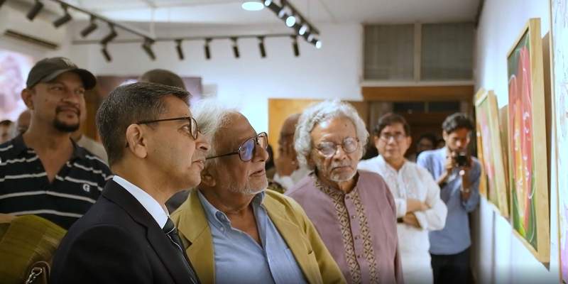 Image from: "Art as the Bedrock": Indian High Commission launches "Sampriti" exhibition in Dhaka to mark Rabindra Jayanti