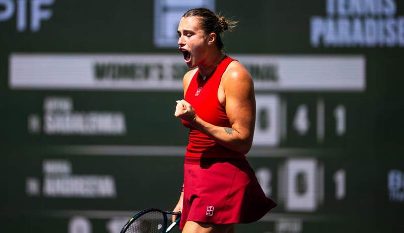 Image from: Aryna Sabalenka closes in on Maria Sharapova after Rome win