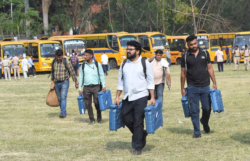 Image from: On the eve of Panchkula MC elections, polling preparations in full swing