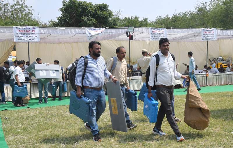 Image from: On the eve of Panchkula MC elections, polling preparations in full swing
