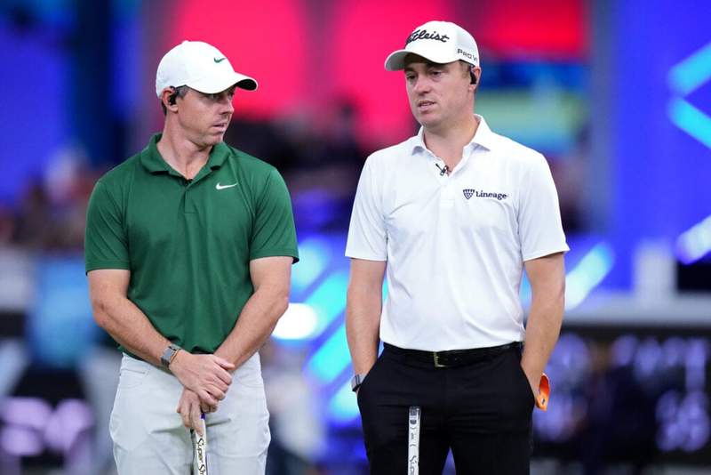 Image from: Justin Thomas claims Rory McIlroy hit a shot nobody else on Tour could at Quail Hollow on Friday