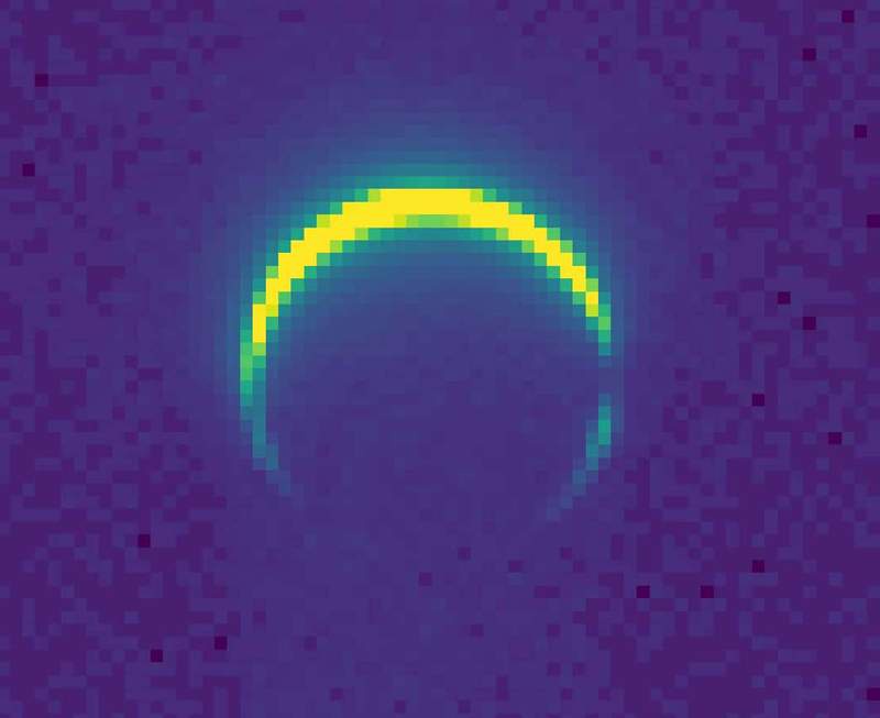 Image from: A Mars Crescent Captured by a Tiny Spacecraft Reveals Never-Before-Seen Details