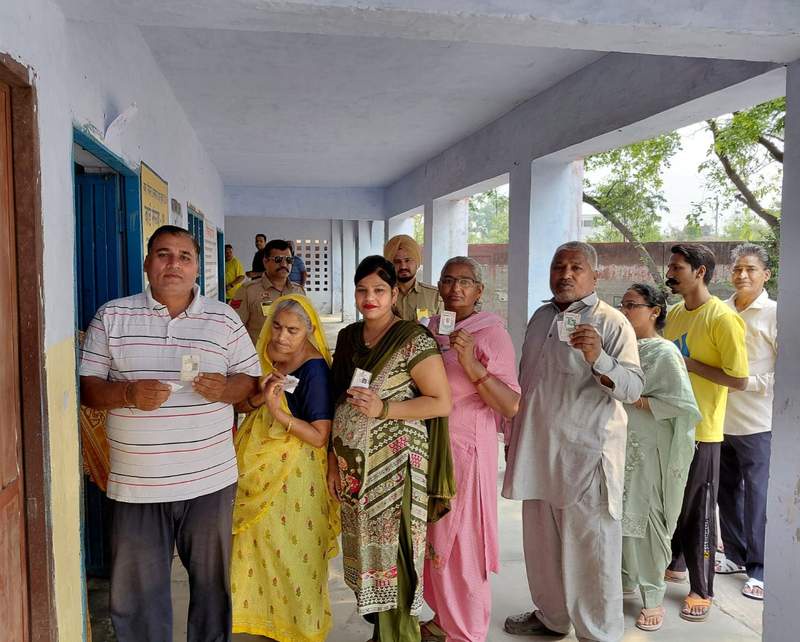 Image from: Haryana local body elections LIVE: Panchkula records 10.6 per cent voter turnout till 11 am
