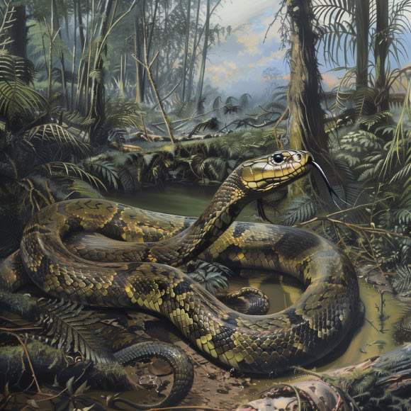 Image from: Inside a Mine in India, Scientists Unearth 15-Meter-Long Snake Fossil, Rivalling Titanoboa in Size