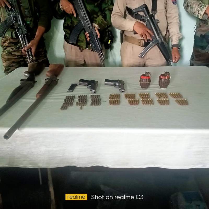 Image from: Manipur: Security forces book two KCP cadres, recover arms and ammunition