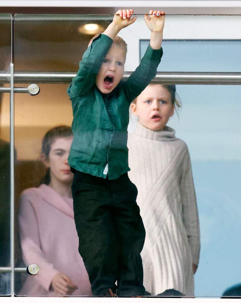 Image from: Lucas Tindall shows boisterous side on family day out